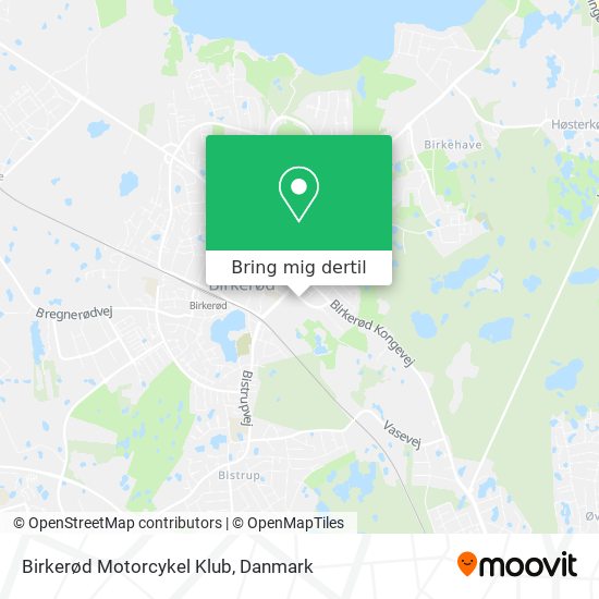 Birkerød Motorcykel Klub kort