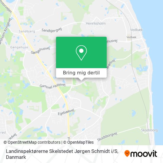 Landinspektørerne Skelstedet Jørgen Schmidt i / S kort