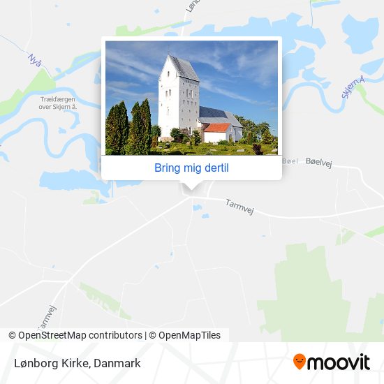 Lønborg Kirke kort