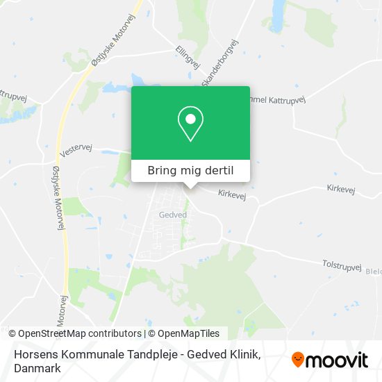 Horsens Kommunale Tandpleje - Gedved Klinik kort