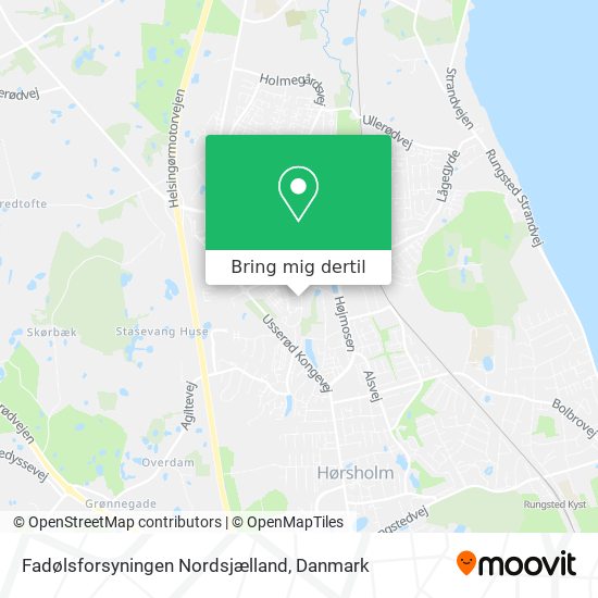 Fadølsforsyningen Nordsjælland kort