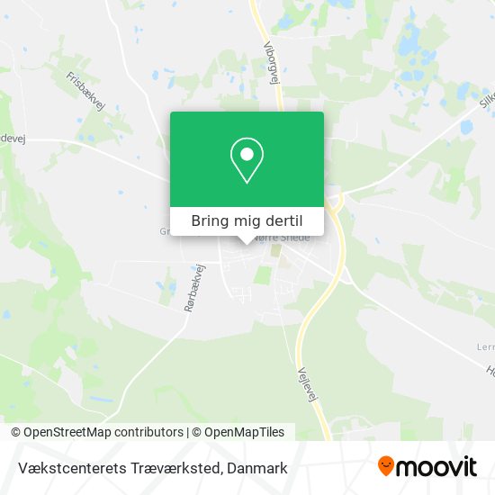 Vækstcenterets Træværksted kort