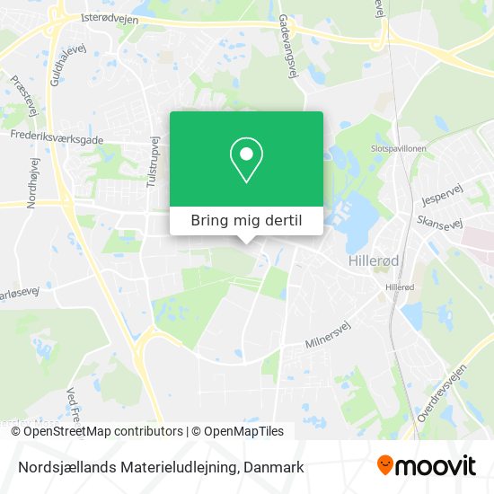 Nordsjællands Materieludlejning kort