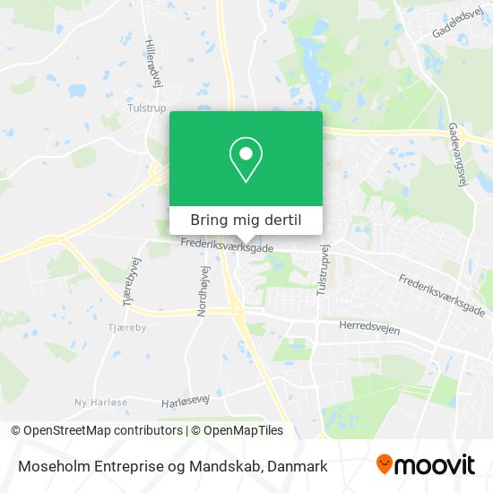 Moseholm Entreprise og Mandskab kort