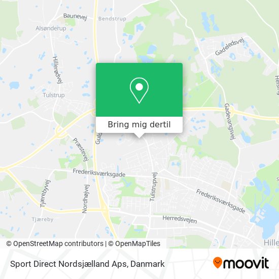 Sport Direct Nordsjælland Aps kort