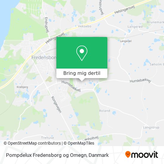 Pompdelux Fredensborg og Omegn kort