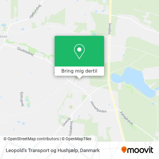 Leopold's Transport og Hushjælp kort