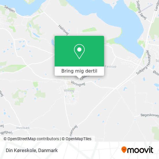 Din Køreskole kort