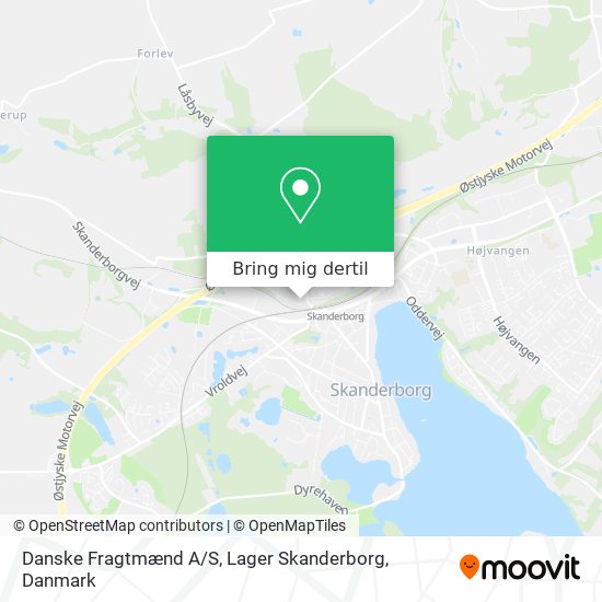 Danske Fragtmænd A / S, Lager Skanderborg kort