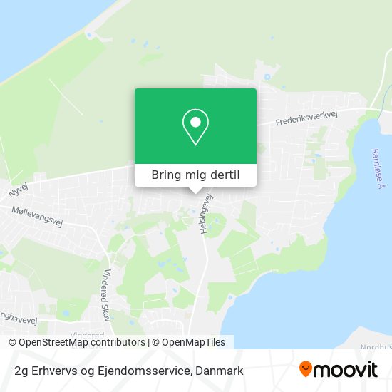 2g Erhvervs og Ejendomsservice kort