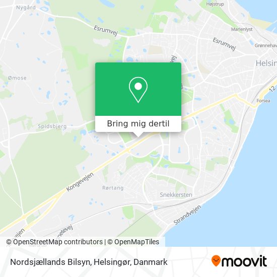 Nordsjællands Bilsyn, Helsingør kort
