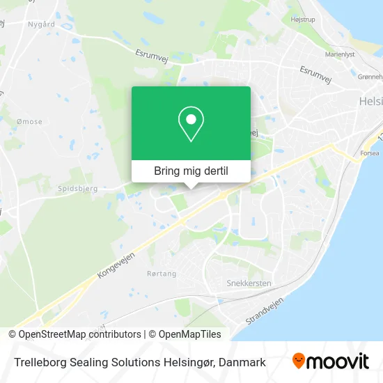 Trelleborg Sealing Solutions Helsingør kort