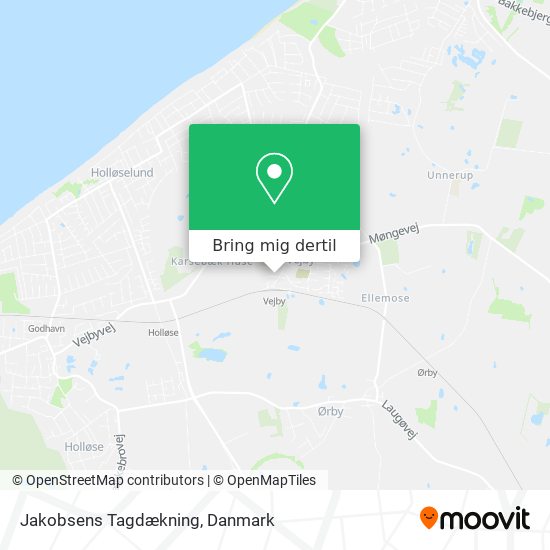 Jakobsens Tagdækning kort