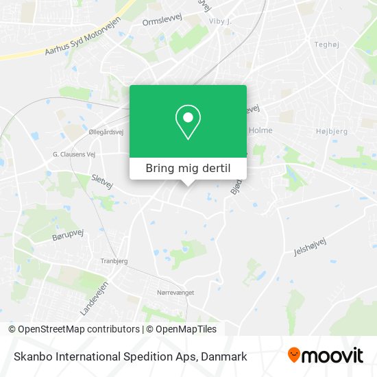 Skanbo International Spedition Aps kort