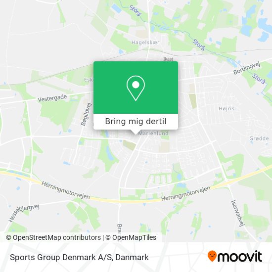 Sports Group Denmark A/S kort