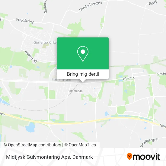 Midtjysk Gulvmontering Aps kort