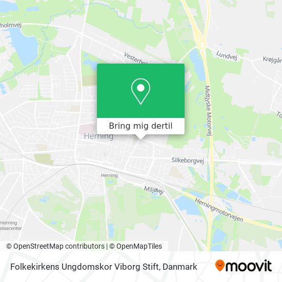 Folkekirkens Ungdomskor Viborg Stift kort
