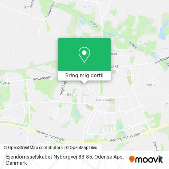 Ejendomsselskabet Nyborgvej 83-85, Odense Aps kort