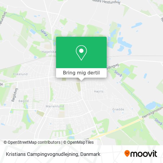 Kristians Campingvognudlejning kort