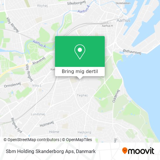 Sbm Holding Skanderborg Aps kort