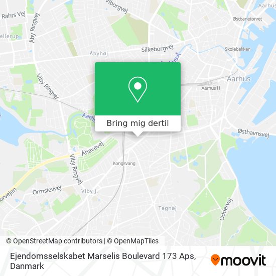 Ejendomsselskabet Marselis Boulevard 173 Aps kort