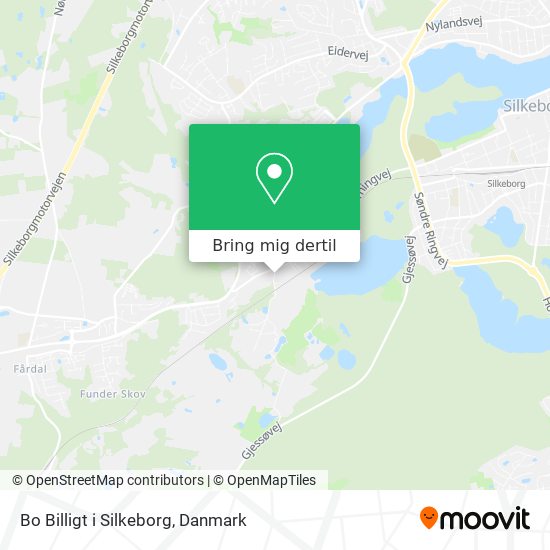 Bo Billigt i Silkeborg kort