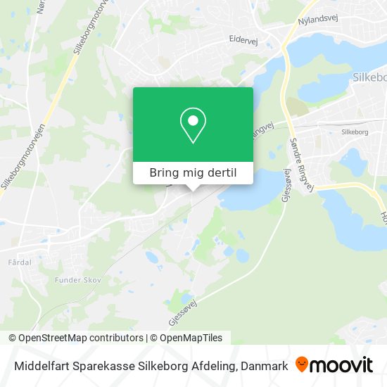 Middelfart Sparekasse Silkeborg Afdeling kort