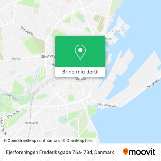 Ejerforeningen Frederiksgade 76a- 78d kort