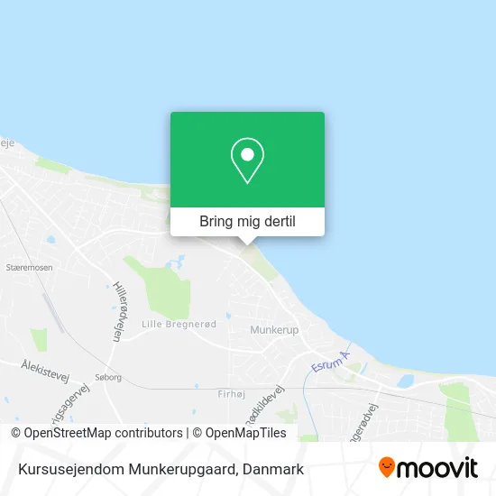 Kursusejendom Munkerupgaard kort