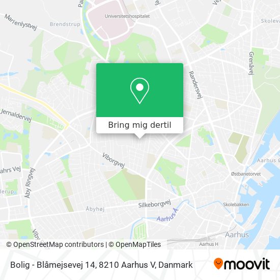 Bolig - Blåmejsevej 14, 8210 Aarhus V kort