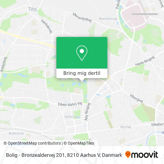 Bolig - Bronzealdervej 201, 8210 Aarhus V kort