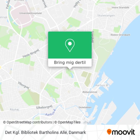 Det Kgl. Bibliotek Bartholins Allé kort