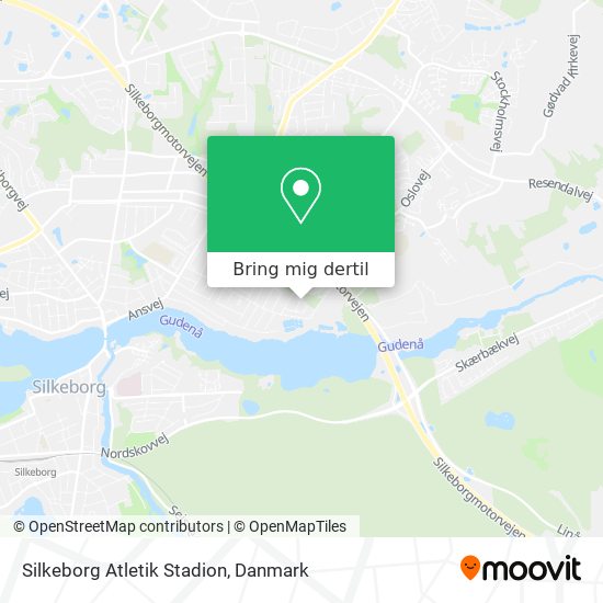 Silkeborg Atletik Stadion kort