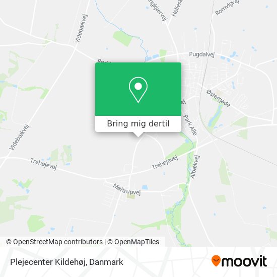 Plejecenter Kildehøj kort