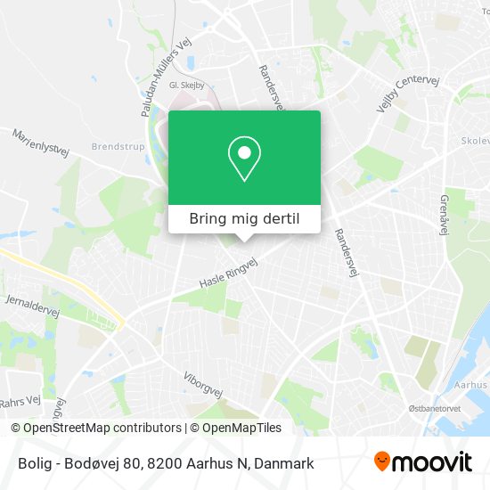 Bolig - Bodøvej 80, 8200 Aarhus N kort