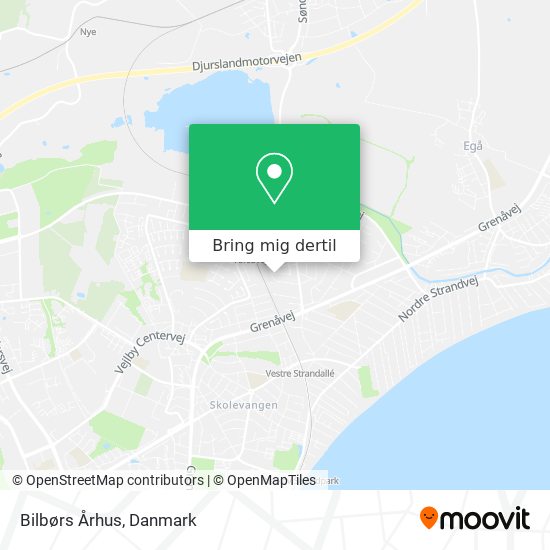 Bilbørs Århus kort