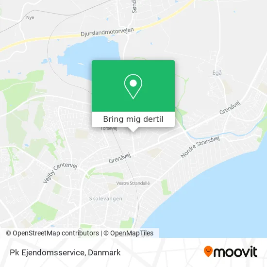 Pk Ejendomsservice kort