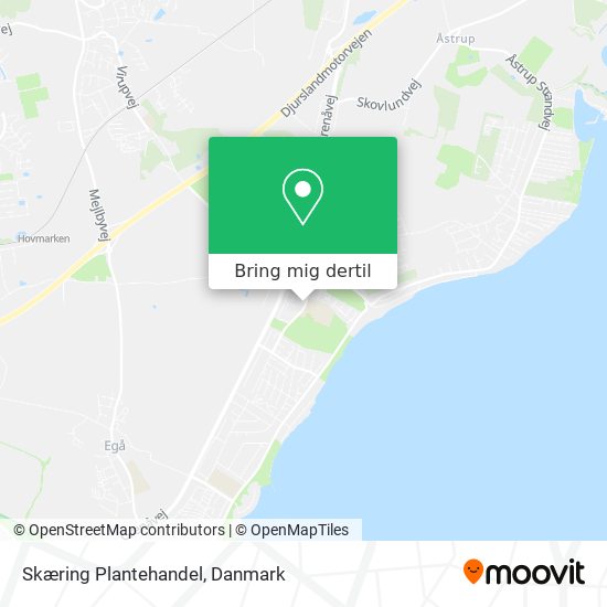 Skæring Plantehandel kort