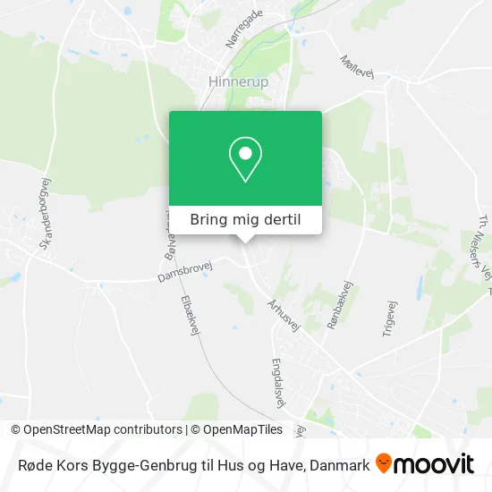 Røde Kors Bygge-Genbrug til Hus og Have kort