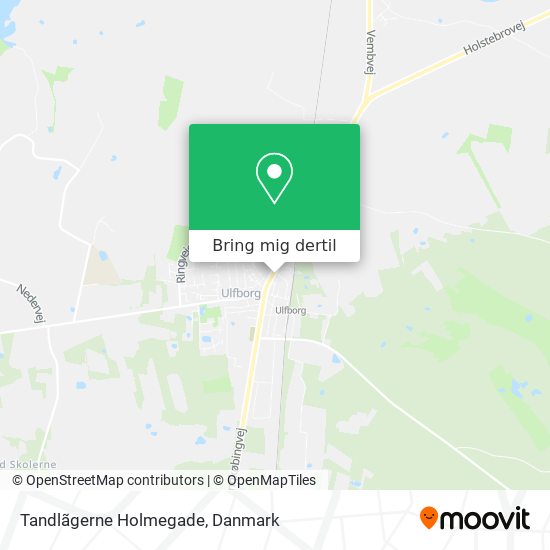 Tandlãgerne Holmegade kort