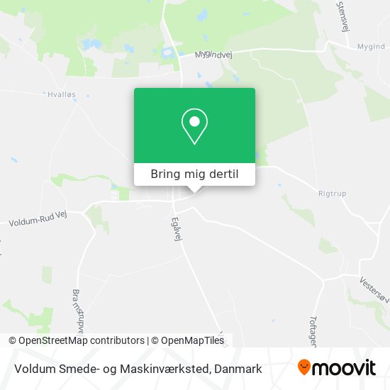 Voldum Smede- og Maskinværksted kort