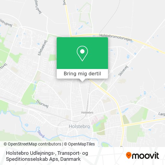 Holstebro Udlejnings-, Transport- og Speditionsselskab Aps kort