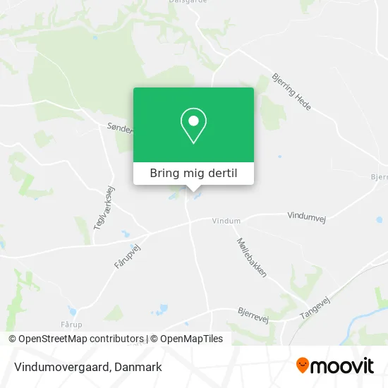 Vindumovergaard kort