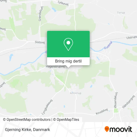 Gjerning Kirke kort