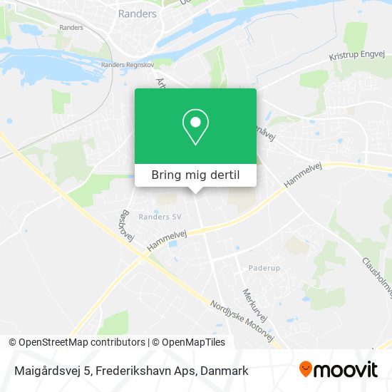 Maigårdsvej 5, Frederikshavn Aps kort