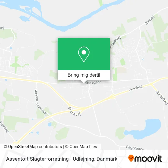 Assentoft Slagterforretning - Udlejning kort