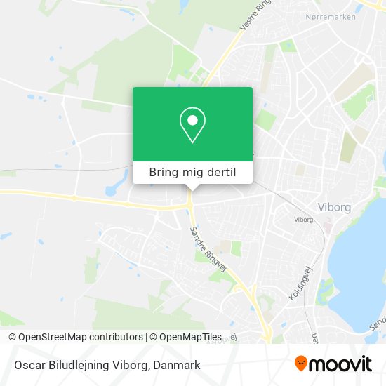 Oscar Biludlejning Viborg kort