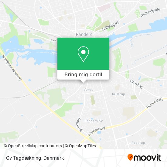 Cv Tagdækning kort