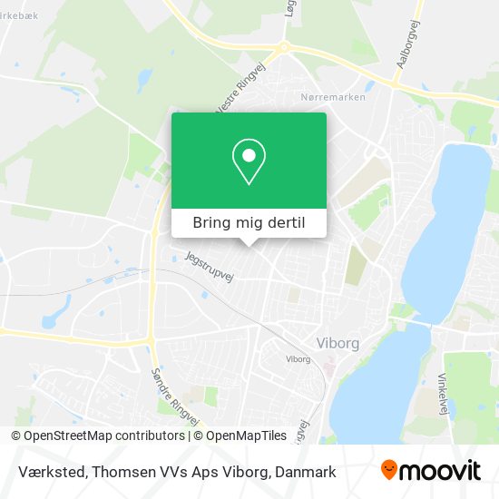 Værksted, Thomsen VVs Aps Viborg kort