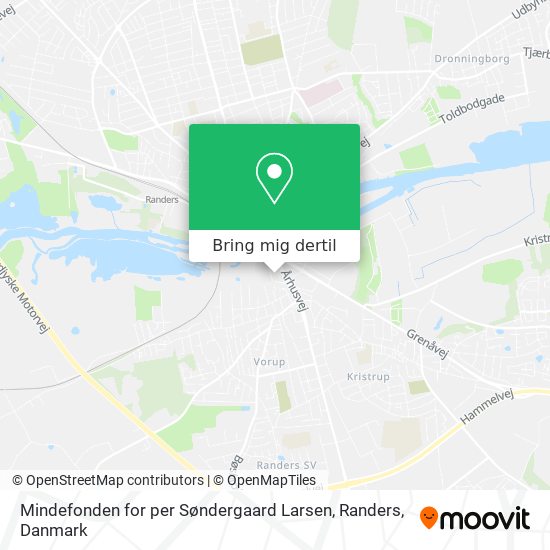 Mindefonden for per Søndergaard Larsen, Randers kort